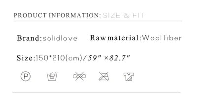 100% Wool Blanket Warm 1.5*2m Fleece Blankets For Sofa Winter Sleeping Comforter Adult Children Bedding Office Travel Blanket