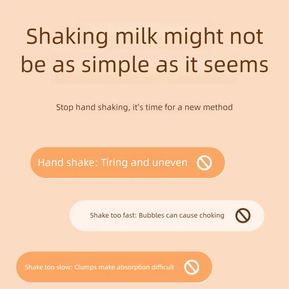 Adjustable Electric Baby Milk Blender 3 Modes Low Noise Electric Powder Mixer Universal Easy To Use Milk Preparation Machine