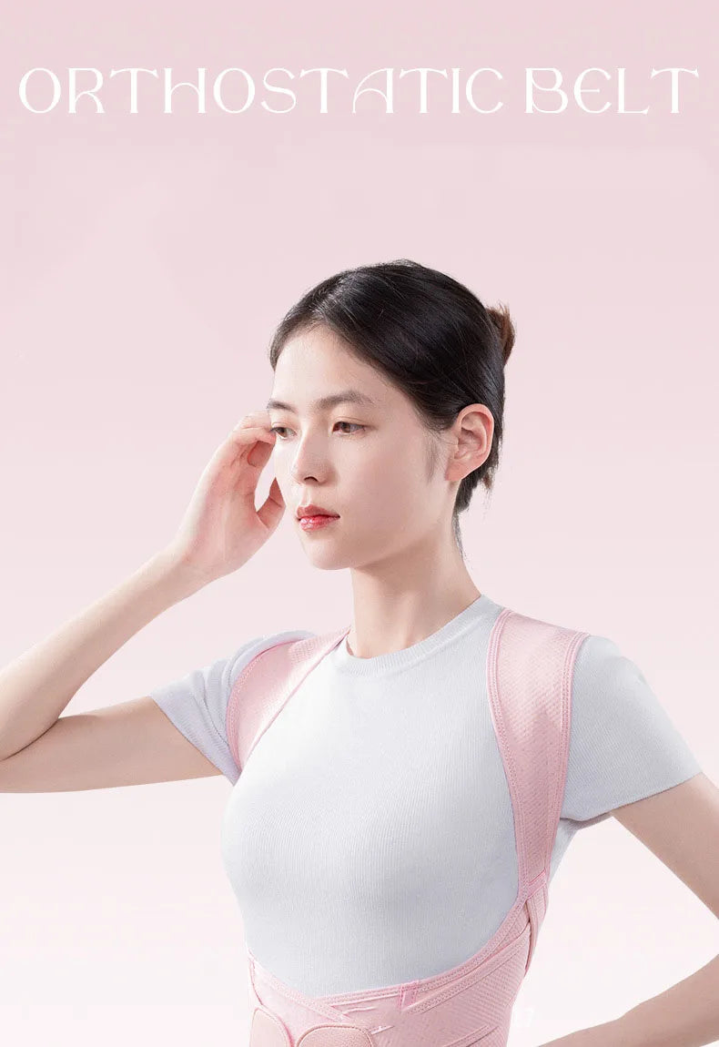 Posture Corrector for Hunchback & Spinal Alignment  Adjustable Upper Back Brace with Breathable Strap Orthopedic Posture Trainer