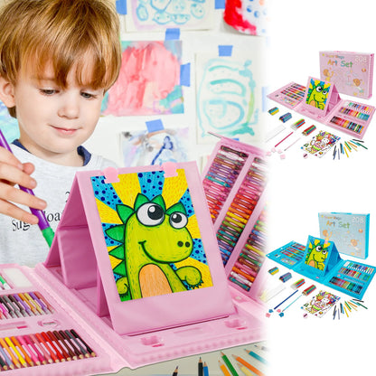 208Pcs Kids Art Set Watercolor Drawing Colored Pencils Sketch Pad Painting Drawing Tool Art Supplies School Stationery Set