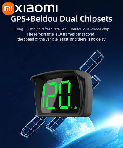 Xiaomi Car Speedometer HUD Head Up Display Digital Speed Meter Windshield Projector Vehicles Truck Auto Electronics Accessories
