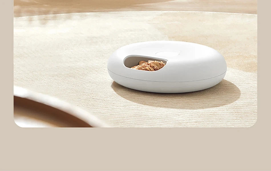 6 Meals Automatic Pet Feeder Smart Cat Food Dispenser For Wet & Dry Food Kibble Dispenser Accessories