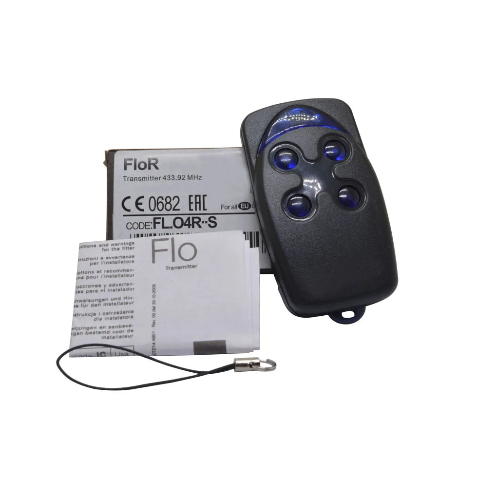 2PCS FLOR FLO2RS 433.92MHz Rolling FLO4RS ON1 ON2 ON4 INTI1L INTI2L INTI1Y INTI2Y Garage Gate Opener Remote Control