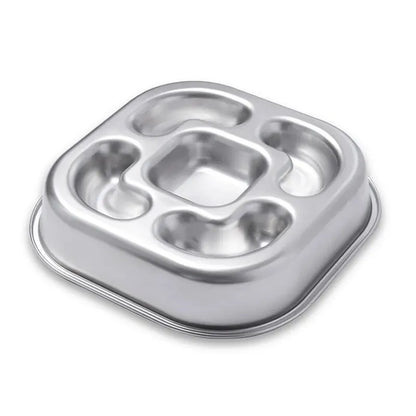 Dog Slow Feeder Bowls 304 Stainless Steel Dog Slow Feeder Bowl Available on Both Sides Slow Feeding Feeder Pets Cats Dog Bowls