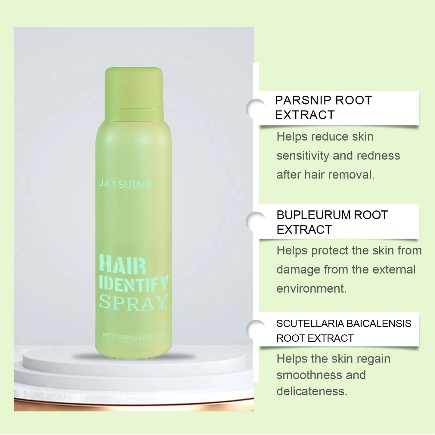 Hair Growth Inhibitor Face Hair Identifier Spray Shaving Dermaplaning Non-irritating Slow Regrowth Permanent Hair Removal Spray