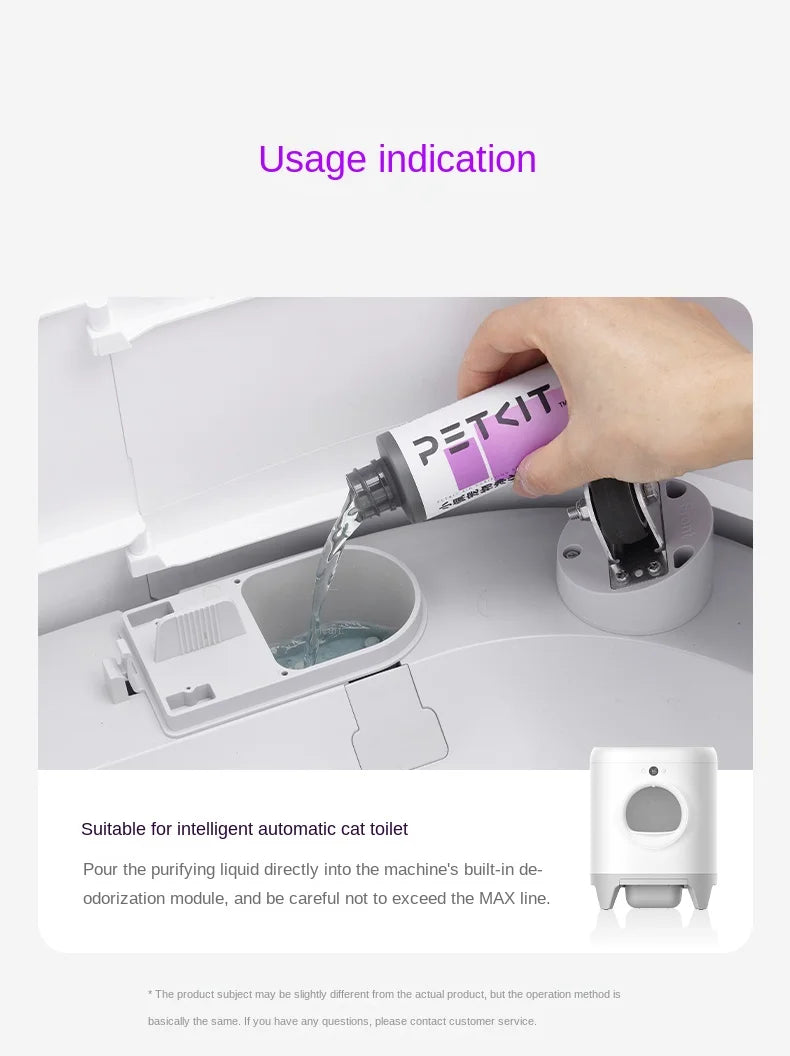 PETKIT Pad Cat Litter Box Special Purification Concentrated Liquid Sterilization Deodorant Pear Flower Fragrance Liquid Cleaning