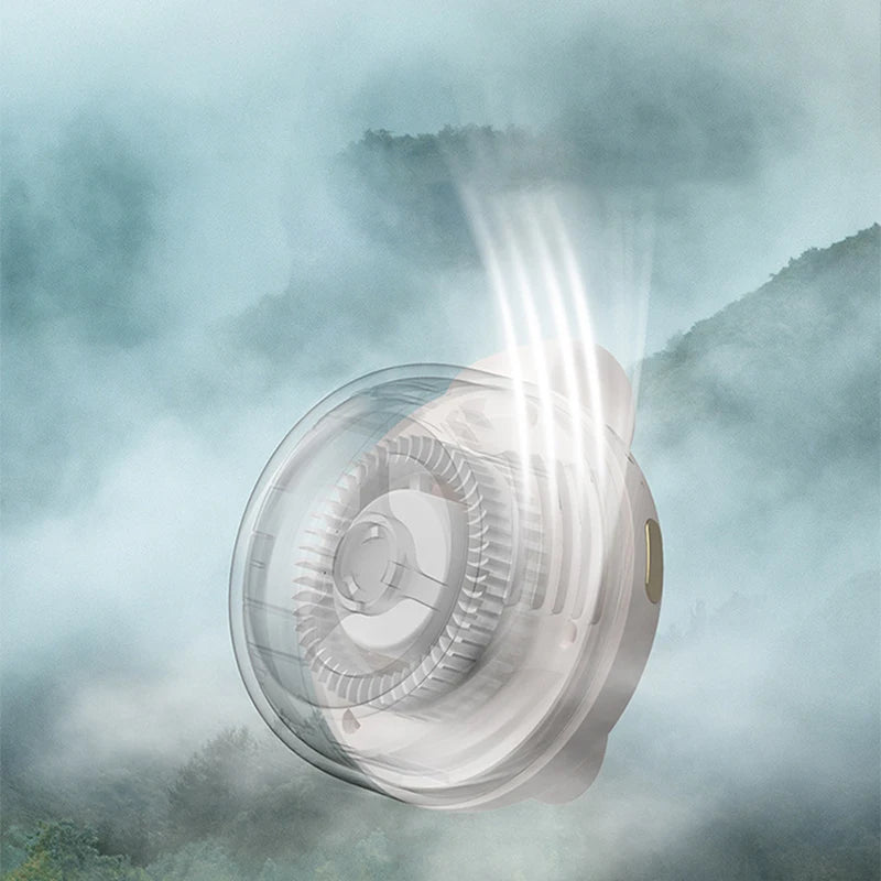 Usb Rechargeable Handheld Fan Portable Electric Fan Adjustable Wind Direction Clipped Onto Clothes Fan Summer Electric Fan