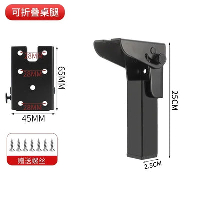 Foldable Table Leg Supports Thickened Sturdy Bases Anti-Slip Wear-Resistant Silent Foot Pads Heavy-Duty Aluminum Alloy  Design