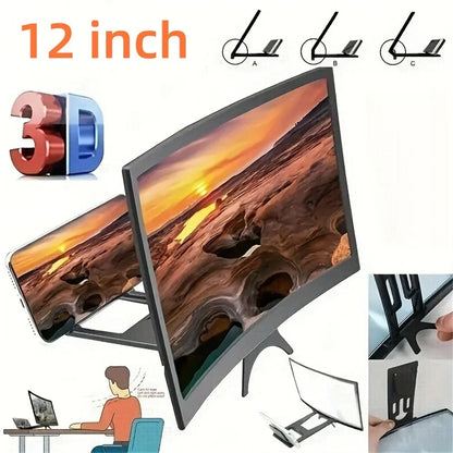 Newest 12 Inch Screen Magnifier HD Phone Holder Screen Amplifier Video Phone Amplifier Screen Phone Projector for All Smartphone