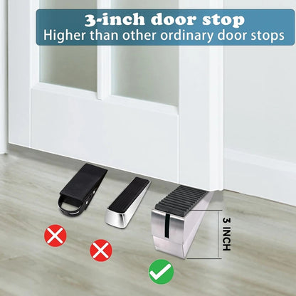 Door Stopper Heavy Duty Door Stop Wedge Tall Door Stoppers For Bottom Of Door, Adjustable Spring Loaded Door Stop Suits