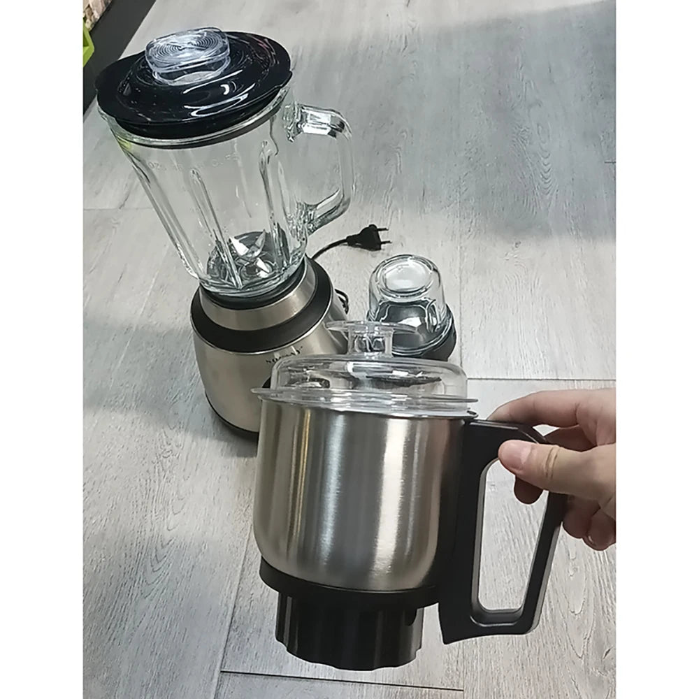 Houselin Professional Blenders Kitchen System, 1000W, 3 Functions for Smoothies, Processing, Dough, Drinks & More