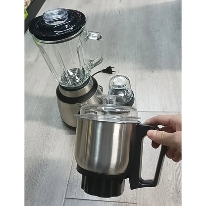 Houselin Professional Blenders Kitchen System, 1000W, 3 Functions for Smoothies, Processing, Dough, Drinks & More