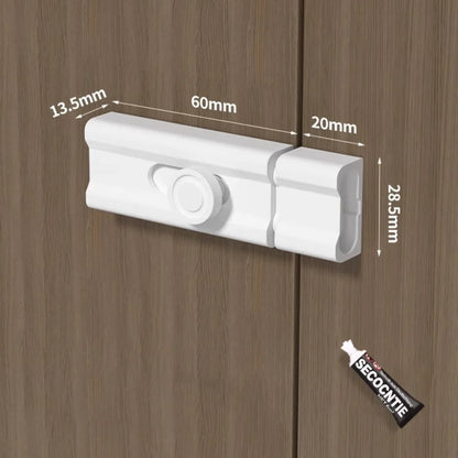 Durable Anti-theft Luminous Door Buckle Aluminum Alloy No Punching Sliding Door Bolt Security Door Catch Furniture Hardware