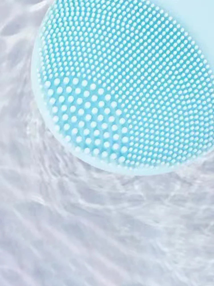 Electric Silicone Facial Cleanser Massager Skincare Massage Tool Beauty Machine Vibration Cleaning Of Pores Self Provided Batter