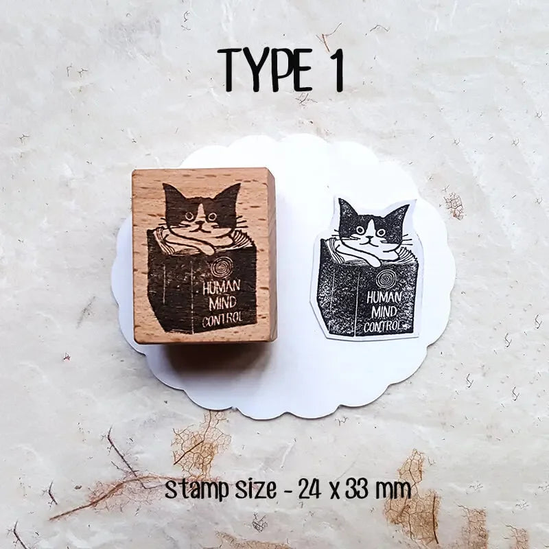 Stamp Scrapbooking Supplies Flower Petal Birds Stationary Kawaii Wooden Stamps