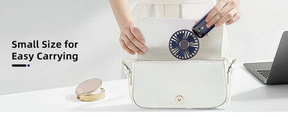 Portable handheld fan with high battery life and infinite speed regulation 90 ° adjustable, rechargeable mini cute small fan