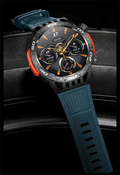 Smart Watch Men With LED Lighting Compass Sports Fitness Tracker Watch IP68 Waterproof Bluetooth Talk SmartWatch For Android IOS