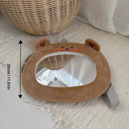 1PCS Easy View Baby Car Mirror, Safety Car Seat Cartoon doll Mirror for Rear Facing Infant, Wide Crystal Clear View,Shatterproof