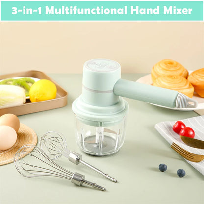 Portable Blender Mixer Kitchen Tools Hand Mixer Electric Food processors set milk frother Egg Beater Cake Baking kneading mixer