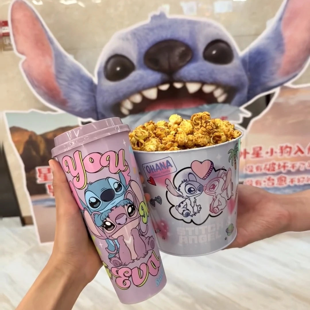 In Stock New Stitch Peripheral Water Cup-Shaped Cups, Straw Cup-Shaped Buckets, And Popcorn Buckets Cup For Gifts