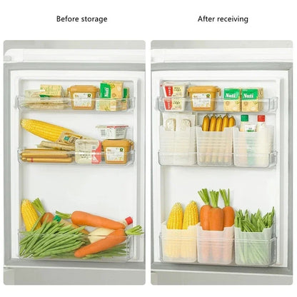 Fridge Organizer Food Fresh Storage Box Refrigerator Side Door Vegetable Fruit Spice Organizer Food Container Kitchen Storages