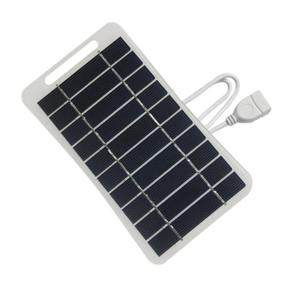 2Pcs 2W 5V Solar Panel Charger with Handle Portable Solar Power Bank for Phone Charging 3.7V Li-ion Battery Outdoor Use