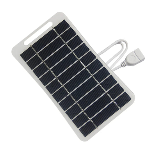 2Pcs 2W 5V Solar Panel Charger with Handle Portable Solar Power Bank for Phone Charging 3.7V Li-ion Battery Outdoor Use