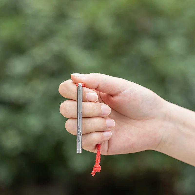 Boundless Voyage Portable Titanium Toothpicks Holder Ear Wax Removal Personal Care Tools Outdoor Multifunctional Tools Ti9008O