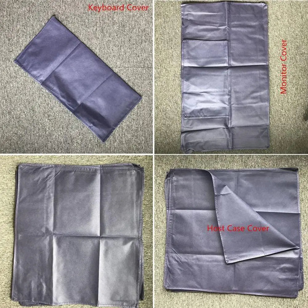 3PCS 19 To 34 Inches Desktop Computer Dust Cover Blue LCD Screen Cover Durable Computer Protective Cover for Computer