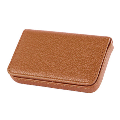 Solid Color PU Leather Business Card Holder Name Card Holder Card Book Large Capacity Card Package Card Holder Card Organizers