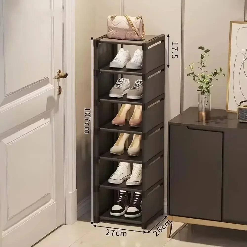 Shoe Organizers For Closet Shoe Storage Boxs Stackable Multilayer Shoes Rack Space Saving For Entryway Large Sturdy Stackable
