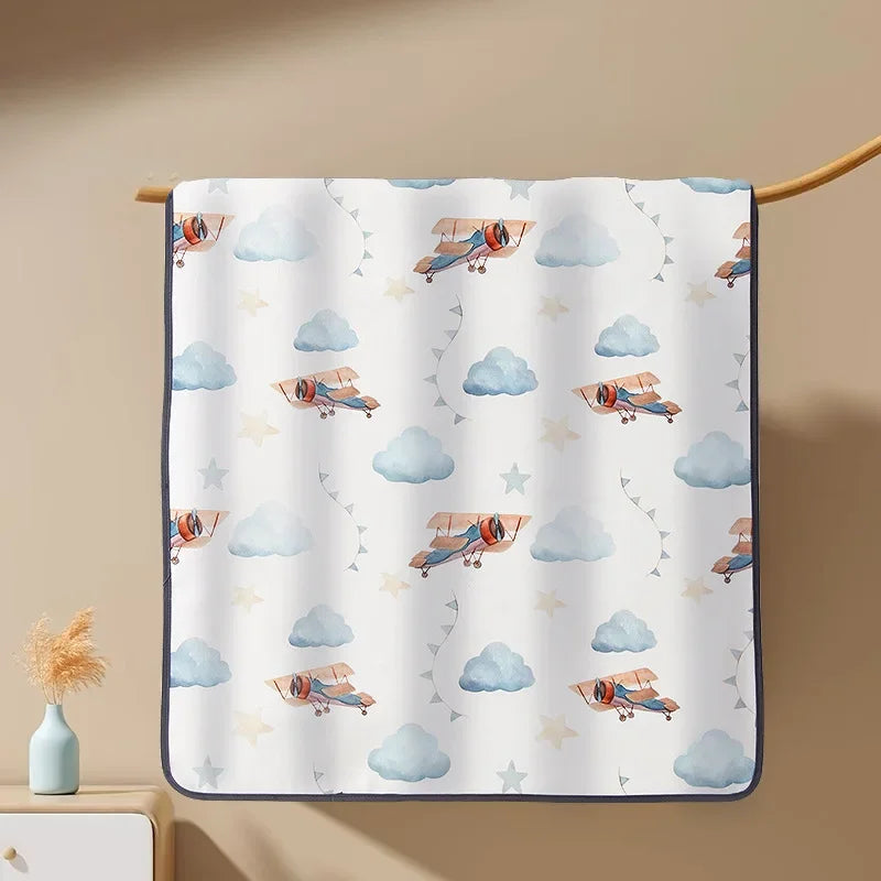 Waterproof Baby Diaper Changing Mat 50*70CM Cute Cartoon Bed Protector Diaper Bedding Urine Pads Care Pad for Adult Baby