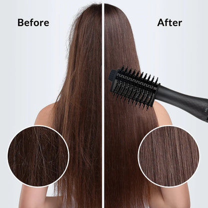 One Step Hair Dryer and Volumizer 1000W Rotating Hot Air Brush Professional Blow Dryer Comb Brush Electric Ion Blow Dryer Brush