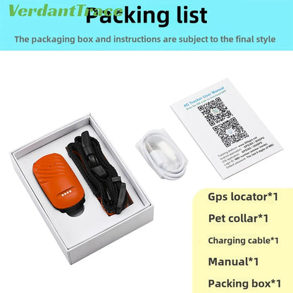 4G GPS Pet Tracker Waterproof Anti-Loss Collar Device for Dogs Cats Sheep Real-Time Location & Activity Monitor Farm Home Use