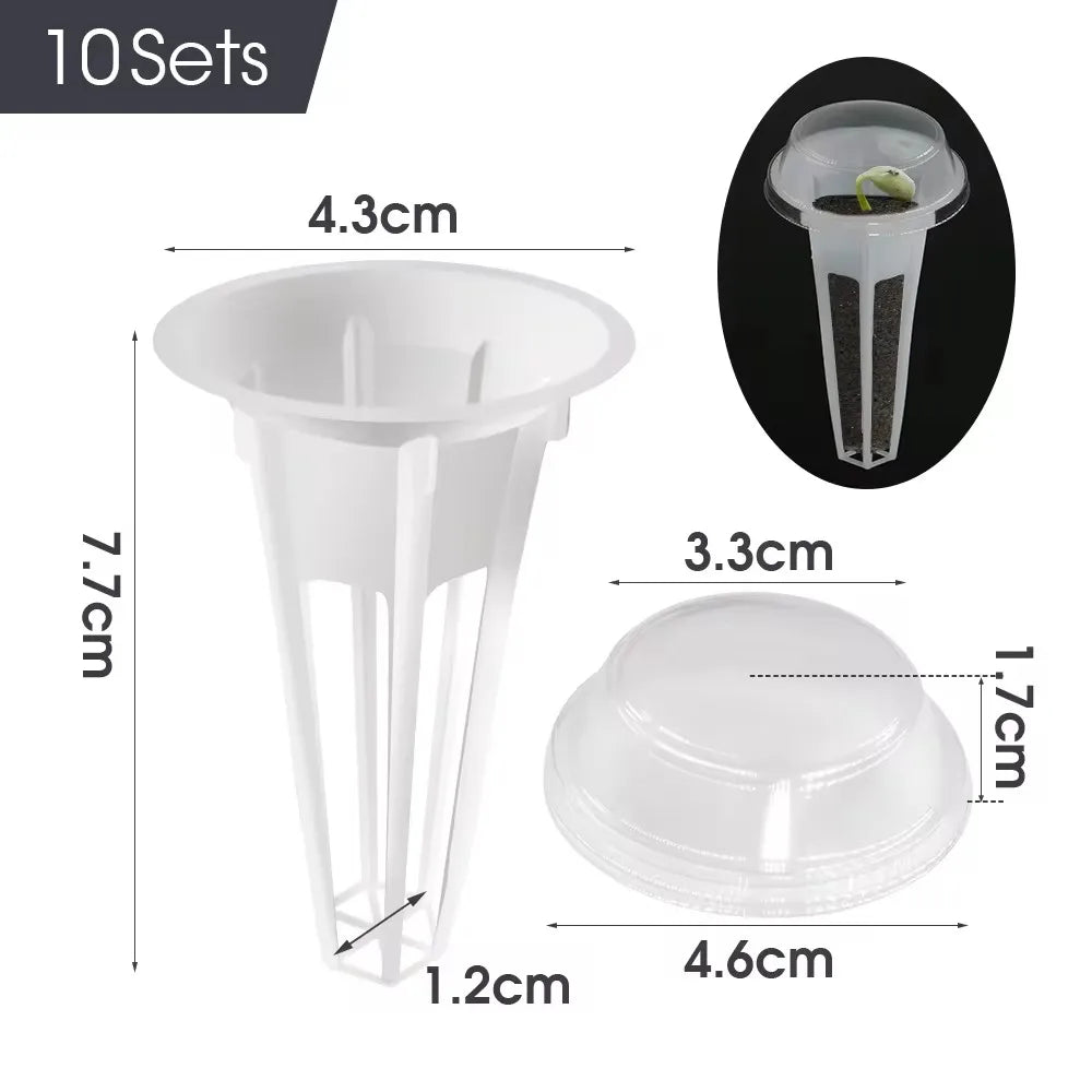 Plastic Hydroponic Planter Basket Soilless Cultivation System for Aerogardens Planter Indoor Garden Plants Vegetable Container