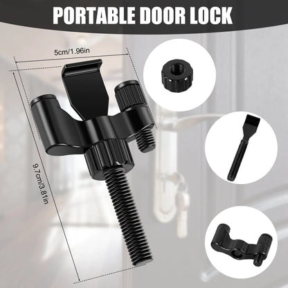 Portable Door Lock Home Security Door Locker Privacy Perfect for Traveling Hotel Home Apartment College and Travel Lockdown Lock