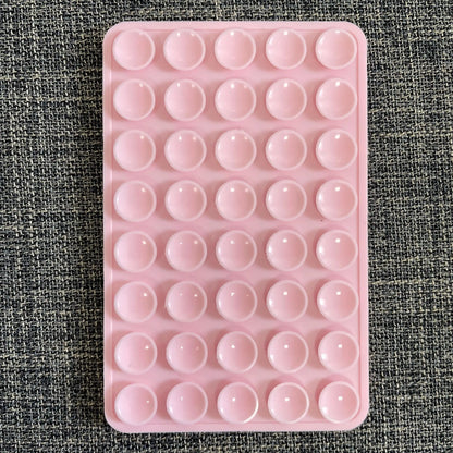 Double-Sided Suction Cup Phone Mount, Silicone Suction Phone Stand Phone Case Adhesive Sticky Phone Grip Hands-Free Phone Grip