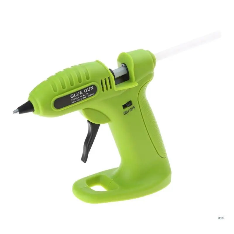 Hot GlueGun, Cordless GlueGun, Wireless Mini with 40 GlueSticks, 7mm & 6 Silicone Finger Sleeves for School, DIY