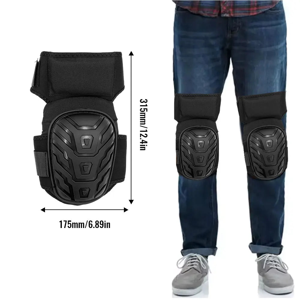 New Professional Heavy Duty EVA Foam Padding Knee Pads with Comfortable Gel Cushion and Adjustable Straps for Working, Gardning