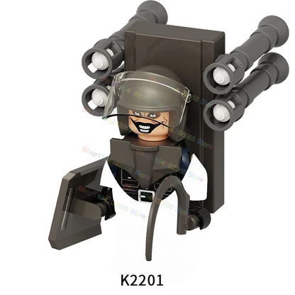 Hot Game Building Blocks Skibidi Toilet Accessories TV Monitor Cameraman Speakman Figures Toys KDL829 KDL826 KDL828