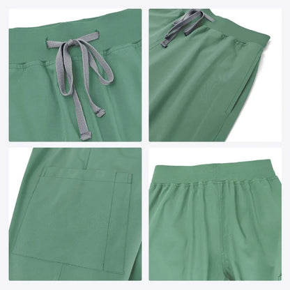 Medical Scrubs Bulk Order - Anti-Microbial Jogger Sets for Surgery/Dental/Vet/SPA/Pharmacy Multi-Pocket Workwear with Pen Slot