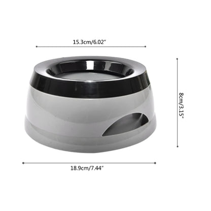 E15D 25oz Dog Water Bowl 750mL No Spill Slow Water Feeders Spill Proof Pet Bowl