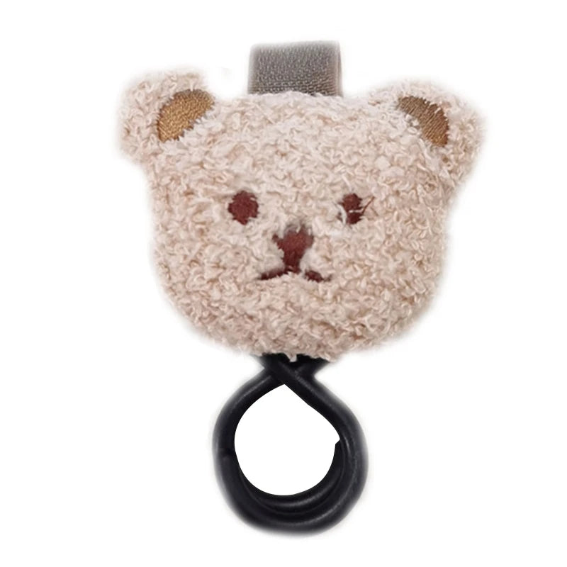 1/2pcs Portable PU Leather Baby Stroller Hook Hanger Velcros Pram Hook Carabiner Cart Organizer Clip for Stroller Accessories