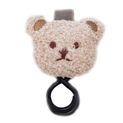 1/2pcs Portable PU Leather Baby Stroller Hook Hanger Velcros Pram Hook Carabiner Cart Organizer Clip for Stroller Accessories