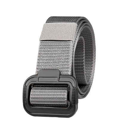 Men's Belt Imitation Nylon Tactical Belt Casual Versatile Metal Buckle Belt Outdoor Sports Canvas Belt Paired With Jeans Belt