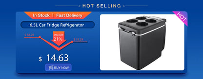 7.5L Car Fridge Cooling Warming Refrigerators Freezer C ooler Travel Warmer Mini Portable Auto Refrigerator For Outdoor Travel