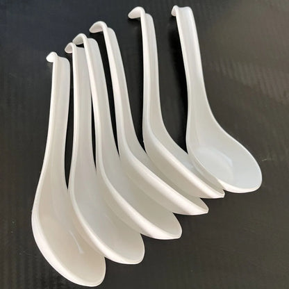 5pcs Soup Spoon Japanese rice Spoon Ramen wonton dumplings Japanese kitchen cutlery soup spoon  dinner spoon  serving spoon