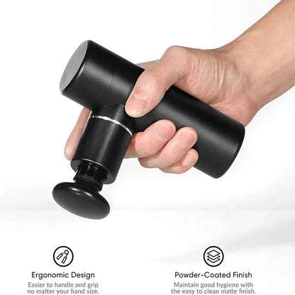 Portable Massage Gun Mini Pocket Massager Deep Muscle Vibration Relief Pain Relax Fitness Therapy for Body Massage Relaxation
