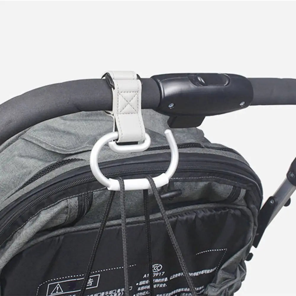PU Baby Stroller Hooks Cart Organizer Stroller Accessories Hanging Hook Cartoon Solid Color Stroller Accessories Pram