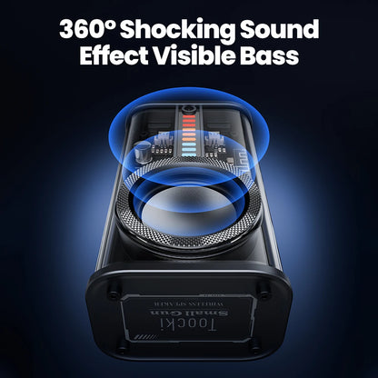 Toocki K07 Portable Bluetooth 5.0 Speaker Stereo Surround Wireless Bluetooth Speakers Dazzling Lighting Audio Player Loudspeaker